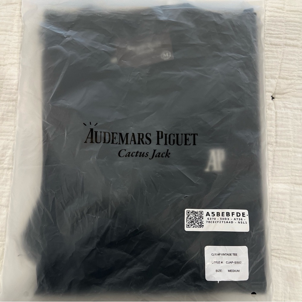 Audemars Piguet Black Crew Neck Tee